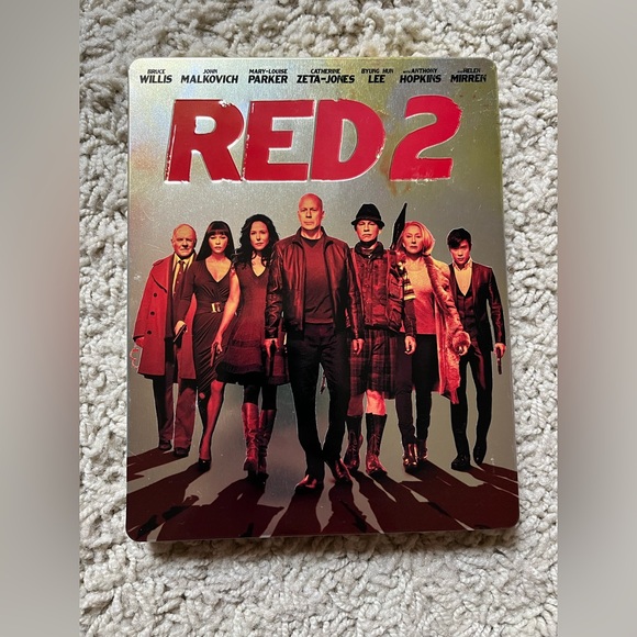 Red 2 (blu-ray) Steelbook (UK release)‎ Region B Action Movie ✅ - Picture 1 of 6